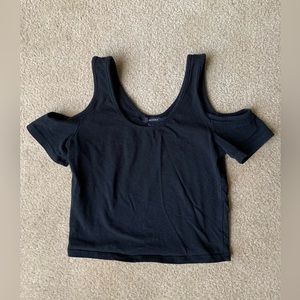 Forever 21 black crop top size S